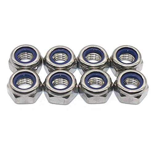 100 Stück -M2 V2A Sicherungsmuttern DIN 985 / DIN EN ISO 10511 niedrige Form Edelstahl A2-70 von Fullerkreg