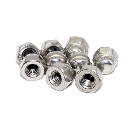 Hutmuttern (hohe Form) - M5 - (50 Stück) - DIN 1587 - Sechskant-Hutmuttern - Edelstahl A2 (V5A) By Fullerkreg von Fullerkreg