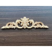 1 Stück Shabby Chic Holz Verzierungen Verzierte Möbel Applikationen Onlay Möbelzierleisten Wa047 von Fullretrovegas