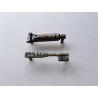 3 "Loch Center Zahnbürste Zahnpasta Schublade Pull Dekorative Knauf Schrank Griff Wmls444 von Fullretrovegas