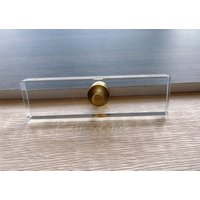 Kristall Transparent Pull Massiv Messing Schubladenknauf Moderne Dekorative Möbel Knauf Schublade Griffe Schrankknopf Wmls330 von Fullretrovegas