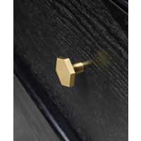 Hexagon Massiver Messing Schubladenknauf Im Modernen Stil Dekorative Knäufe Schubladengriffe Kabinett Knauf Wmls343 von Fullretrovegas