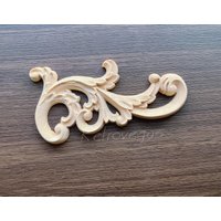 Shabby Chic Holz Verzierungen Verzierte Möbel Applikationen Onlay Möbelzierteile Wa055 von Fullretrovegas
