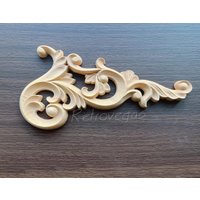 Shabby Chic Holz Verzierungen Verzierte Möbel Applikationen Onlay Möbelzierteile Wa094 von Fullretrovegas
