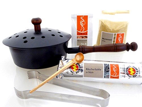Fumaga – 6- teiliges Räucherset »Hausreinigung« 20 g/ 50 g mit Räucherpfanne „Pascha“ - wählen Sie selbst Fumaga – 6- teiliges Räucherset »Hausreinigung« 20 g/ 50 g mit Räucherpfanne „Pascha“ - wählen Sie selbst von Fumaga
