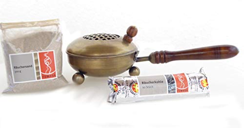 Fumaga – Räucherpfanne „Haniel“ – Design: antik, matt gebürstet - inkl. Zubehör Fumaga – Räucherpfanne „Haniel“ – Design: antik, matt gebürstet - inkl. Zubehör von Fumaga