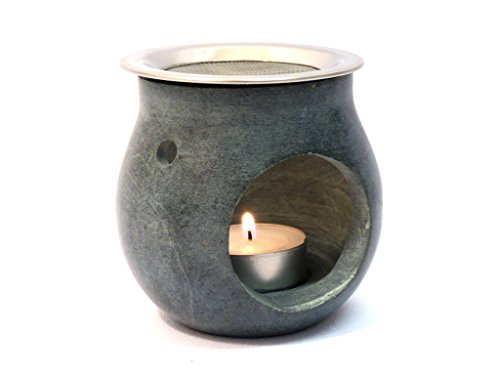 Fumaga – Räucherstövchen „Amber“ Ø 7,0 cm, H: 8,5 cm aus Speckstein und Räucherbürste - wählen Sie selbst Fumaga – Räucherstövchen „Amber“ Ø 7,0 cm, H: 8,5 cm aus Speckstein und Räucherbürste - wählen Sie selbst von Fumaga