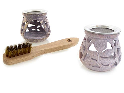Fumaga – Räucherstövchen Shiva aus Speckstein mit Sieb, H: 6.0 cm - wahlweise mit Räucherbürste Fumaga – Räucherstövchen Shiva aus Speckstein mit Sieb, H: 6.0 cm - wahlweise mit Räucherbürste von Fumaga