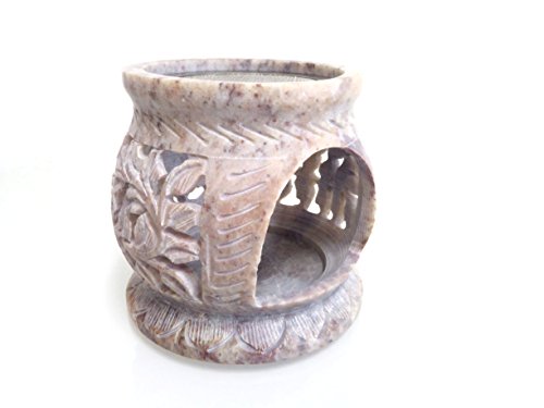 Fumaga – Räucherstövchen aus Speckstein mit Sieb „Blume“ Ø 7,5 cm, H: 8,0 cm Fumaga – Räucherstövchen aus Speckstein mit Sieb „Blume“ Ø 7,5 cm, H: 8,0 cm von Fumaga