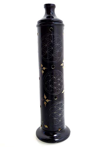 Fumaga - Räucherturm Räucherstäbchenhalter „Blume des Lebens“ aus Speckstein H: 28cm Fumaga - Räucherturm Räucherstäbchenhalter „Blume des Lebens“ aus Speckstein H: 28cm von Fumaga