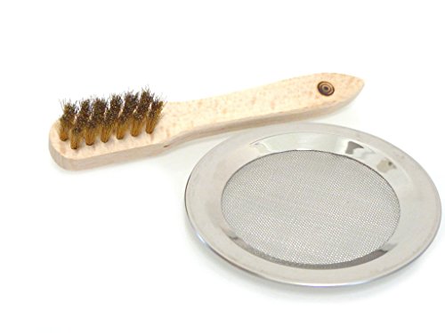 Fumaga – handliche Räucherbürste u. Räuchersieb Ø 10,0 cm aus Edelstahl von Fumaga