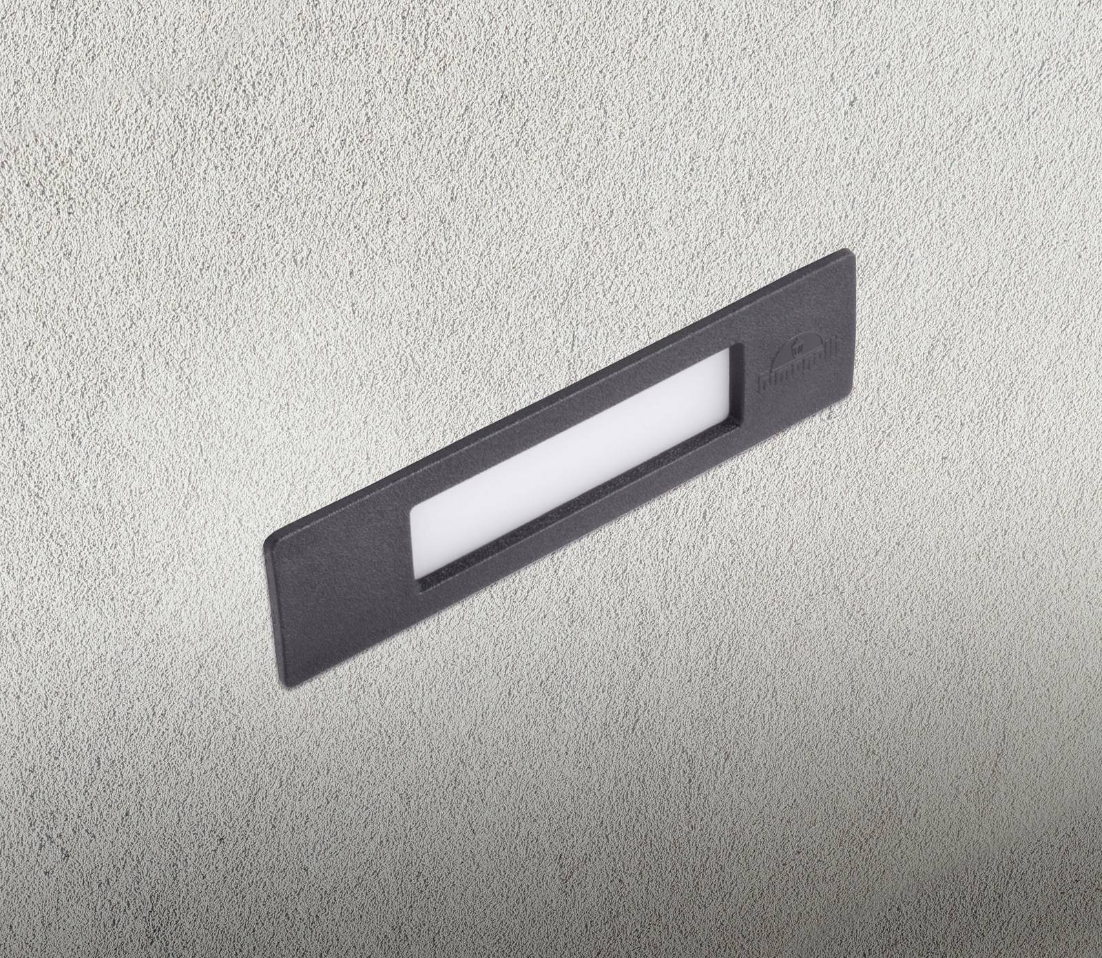 Einbauleuchte Nina IP55 schwarz/opal 19 cm R7S CCT Kunstharz von Fumagalli