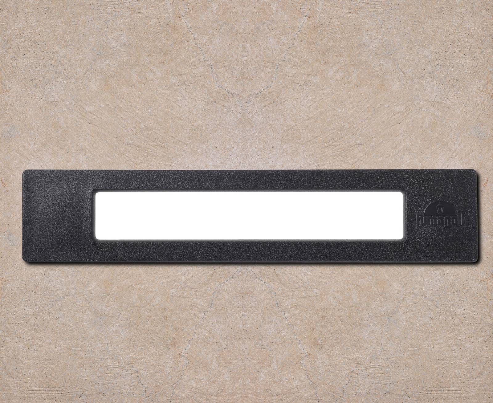 Einbauleuchte Nina IP55 schwarz/opal 26 cm R7S CCT Kunstharz von Fumagalli