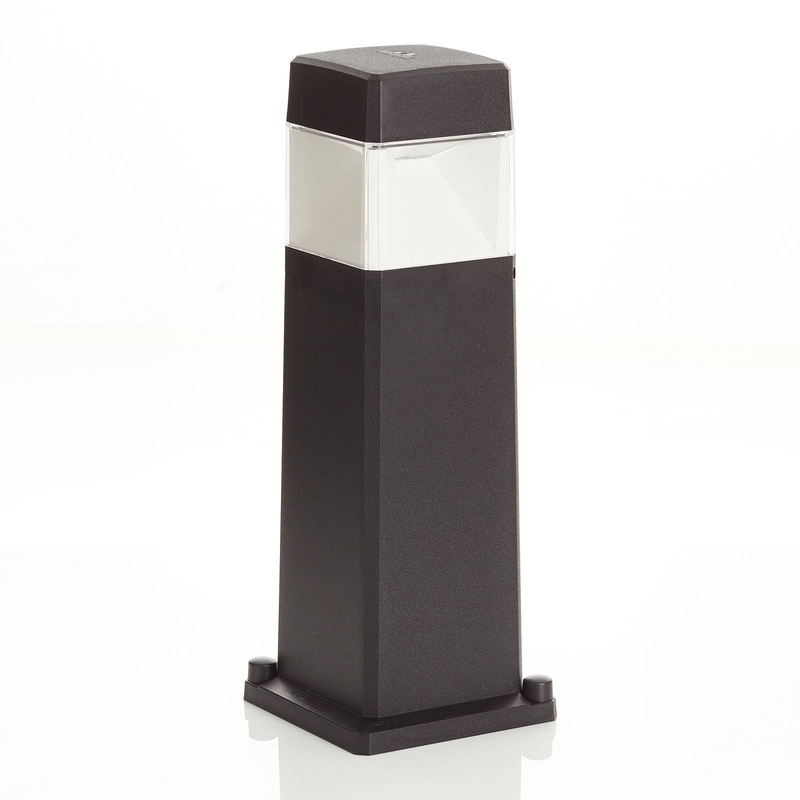LED-Sockelleuchte Elisa 500 schwarz, klar, 10W CCT von Fumagalli