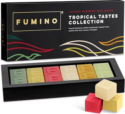 Fumino Frisches Handgemachtes Luxus-Schmelzwachs Tropische Geschmäcker Multipack-Set 12 Duftwachs-Stücke 6 Düfte Intensiver Duft mit Bienenwachs Fumino Frisches Handgemachtes Luxus-Schmelzwachs Tropische Geschmäcker Multipack-Set 12 Duftwachs-Stücke 6 Düfte Intensiver Duft mit Bienenwachs von Fumino