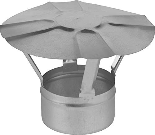 Fumio Regenhaube Kaminabdeckung Kaminrohr Regenhut Verzinkt für Ofenrohr (Ø 150mm) von Fumio