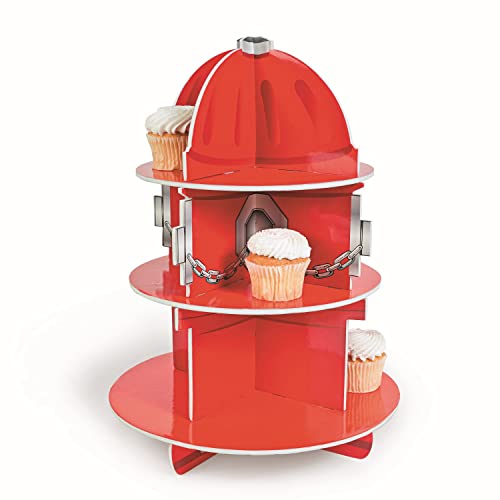 (1) - Fun Express Fire Hydrant Cupcake Holder Stand von Fun Express