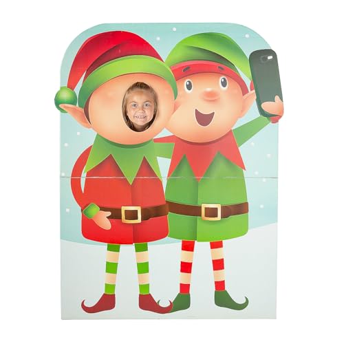 Fun Express 107 x 140 cm Selfie mit einem Elfie-Karton-Ausschnitt zum Aufstellen von Fun Express
