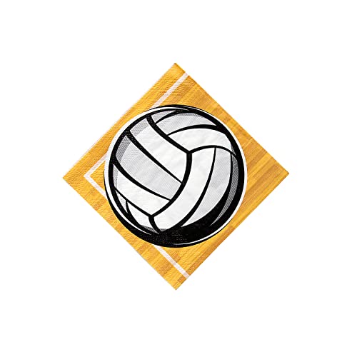 Fun Express 14115271, mehrfarbig, Volleyball-Getränke-Servietten, 12,1 cm, 16 Stück, Papier Fun Express 14115271, mehrfarbig, Volleyball-Getränke-Servietten, 12,1 cm, 16 Stück, Papier von Fun Express