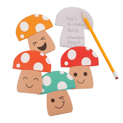 Fun Express 3 1/2" x 4" Happy Toadstool-Shaped Paper Notepads - 24 Piece Fun Express 3 1/2" x 4" Happy Toadstool-Shaped Paper Notepads - 24 Piece von Fun Express