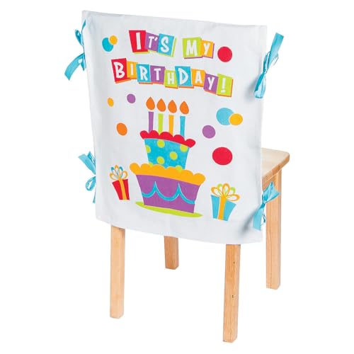 Fun Express It's My Birthday! Stuhlhusse, ideal für Kindergeburtstage, 1 Stück Fun Express It's My Birthday! Stuhlhusse, ideal für Kindergeburtstage, 1 Stück von Fun Express