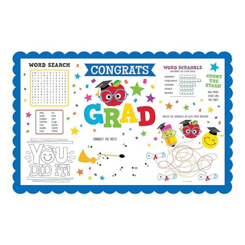Fun Express Platzsets für Elementary Graduation Activity – 12 Stück Fun Express Platzsets für Elementary Graduation Activity – 12 Stück von Fun Express