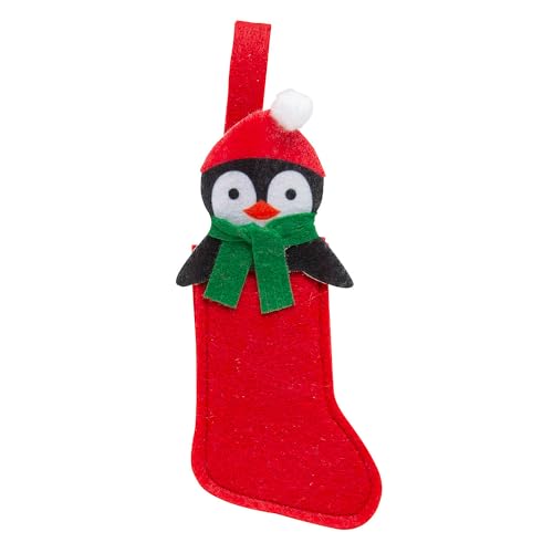 Fun Express Weihnachtsschmuck mit Pinguin in rotem Strumpf – 12 Stück von Fun Express