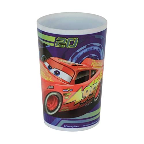 FUN HOUSE 005514 Disney Cars Glas für Kinder Polypropylen Blau 10 x 0,025 x 6,5 cm von Fun House