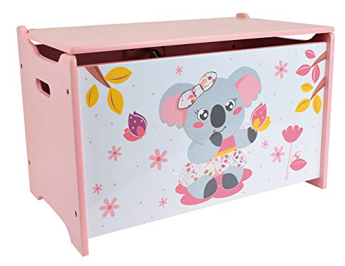 Fun House 713302 Mimi Cally Koala Spielzeugkiste für Kinder, H.40 x B 58 x T 36 cm, Holz, Pour Enfant von Fun House