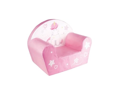 FUN HOUSE 713069 Licorne Kindersessel, Polyester, Pink, Kinder von Fun House