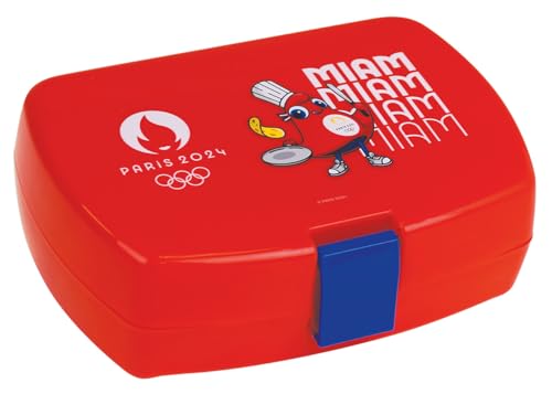 Fun House Olympische Spiele Paris 2024 Lunchbox für Kinder, 5,2 x 16,5 x 11,5 cm – wiederverwendbares Geschirr von Fun House