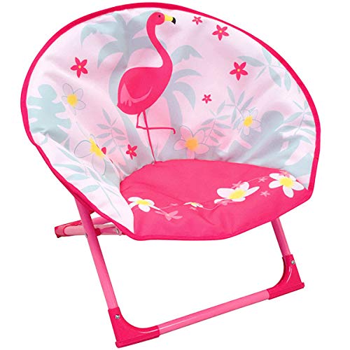 Jemini Flamingo Kindersitz, zusammenklappbar, Höhe 47 x Breite 54 x Tiefe 42 cm, Polyester, Weiß/Rosa, Kinder von Jemini