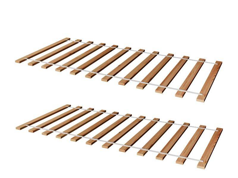 2ER SET Rollrost Lattenrost Rolllattenrost 80 x 200 cm Massivholz von Fun-Möbel