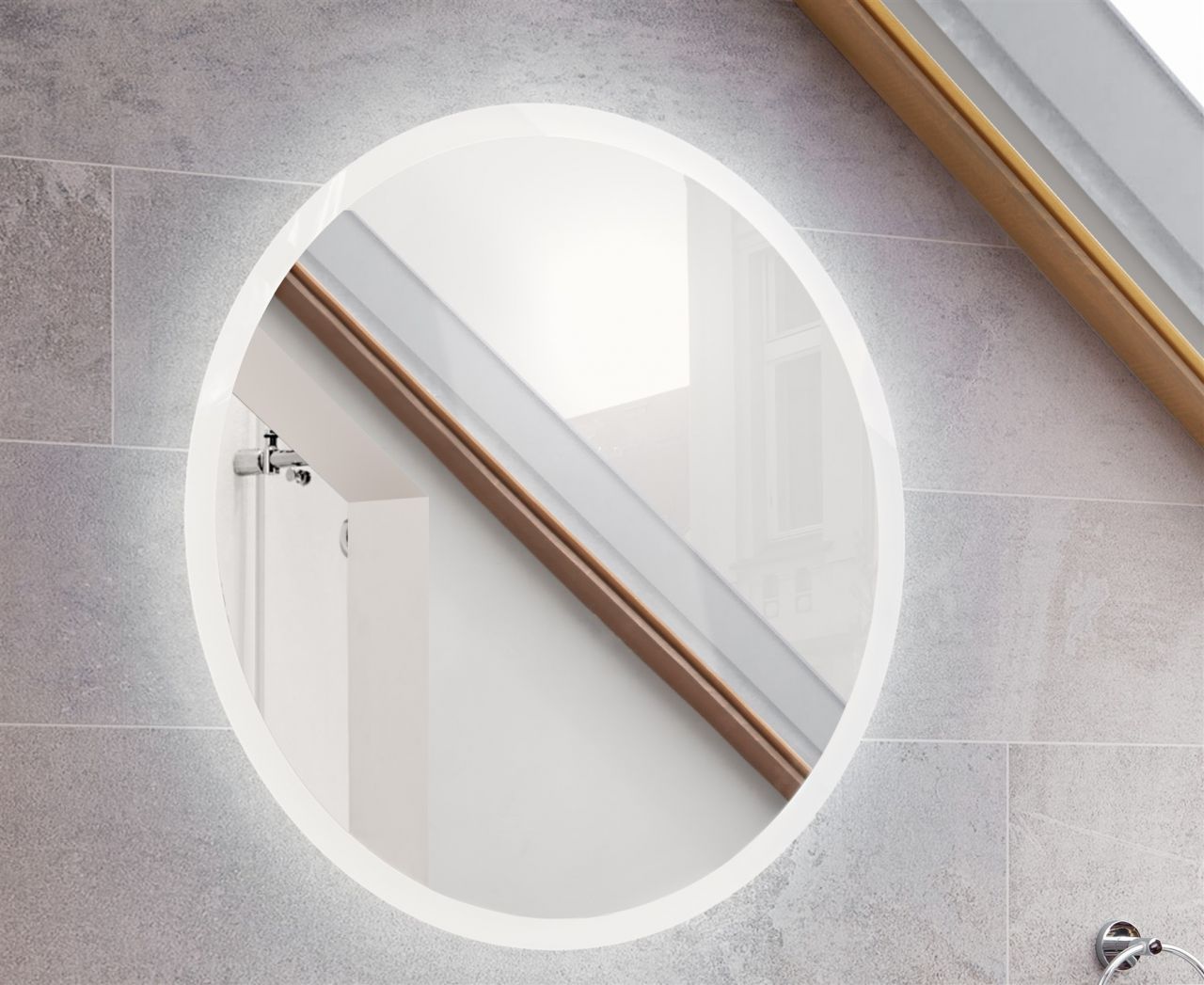 Badezimmer Spiegel SORBI inklusive LED- Beleuchtung von Fun Moebel