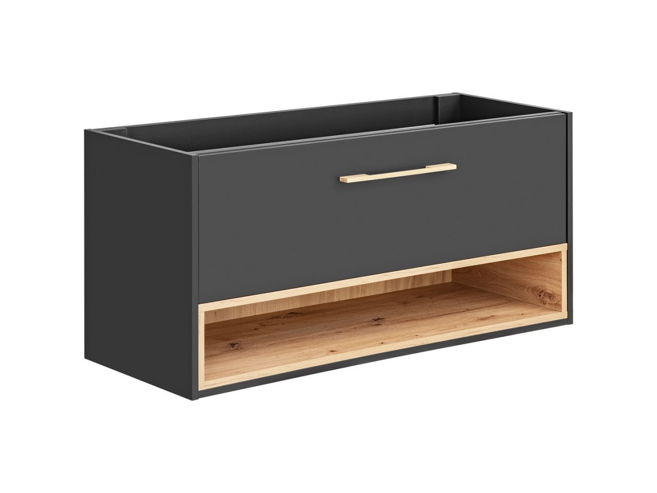 Badezimmer Waschbeckenunterschrank BURBON 120cm Graphit matt Badezimmer Waschbeckenunterschrank BURBON 120cm Graphit matt von Fun Moebel