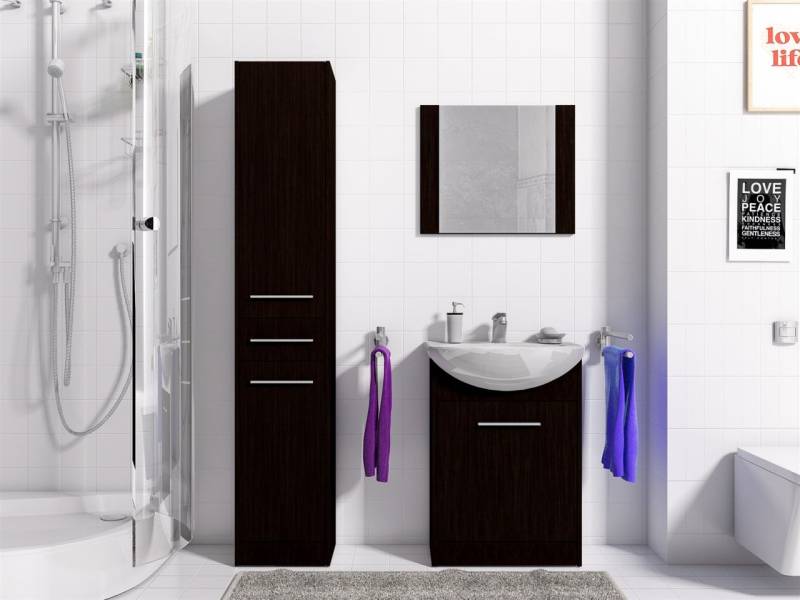 Badmöbel Set 4-Tlg Wenge matt PERM Nr.2 inkl.Waschtisch Badmöbel Set 4-Tlg Wenge matt PERM Nr.2 inkl.Waschtisch von Fun Moebel