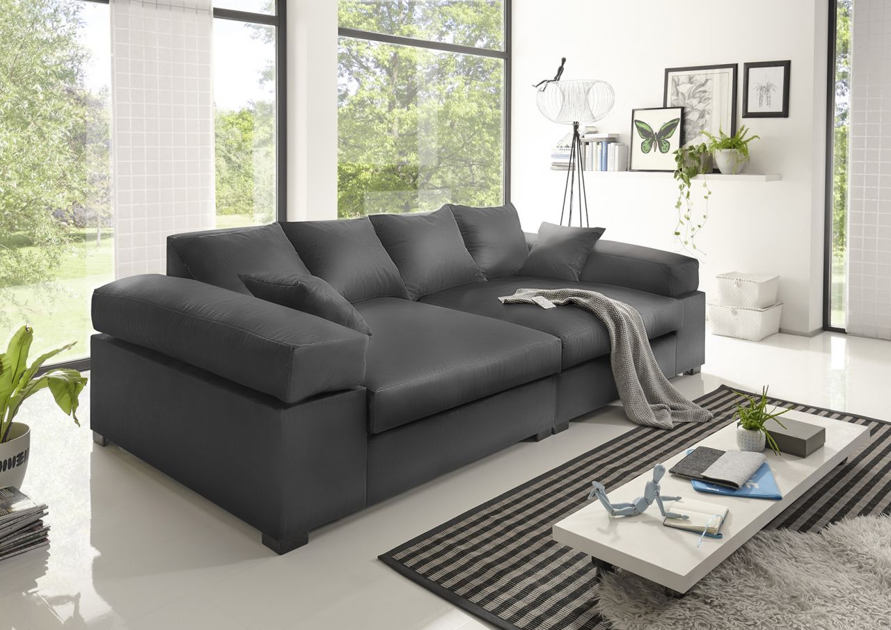 Big Sofa Couchgarnitur Megasofa Riesensofa AREZZO -Kunstleder Anthrazit Big Sofa Couchgarnitur Megasofa Riesensofa AREZZO -Kunstleder Anthrazit von Fun Moebel