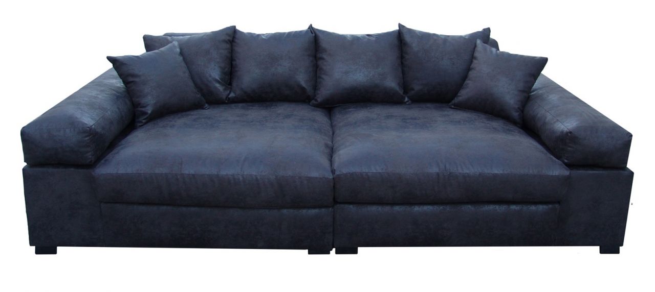 Big Sofa Couchgarnitur Megasofa Riesensofa GULIA - Gobi 4 Schwarz von Fun Moebel