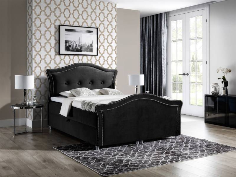 Boxspringbett Schlafzimmerbett BARIS 100x200cm in div. Farbvarianten von Fun Moebel