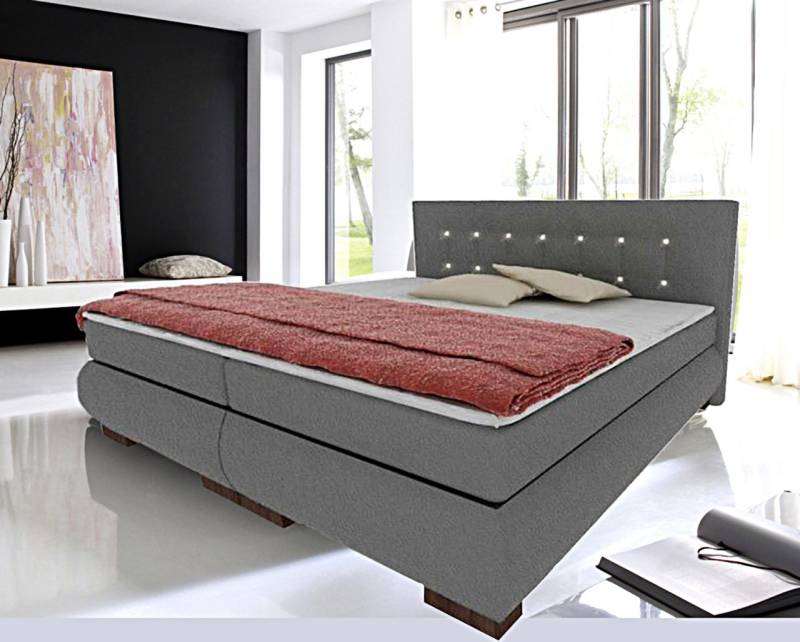 Boxspringbett Schlafzimmerbett FLORENZ 200x200 cm von Fun Moebel