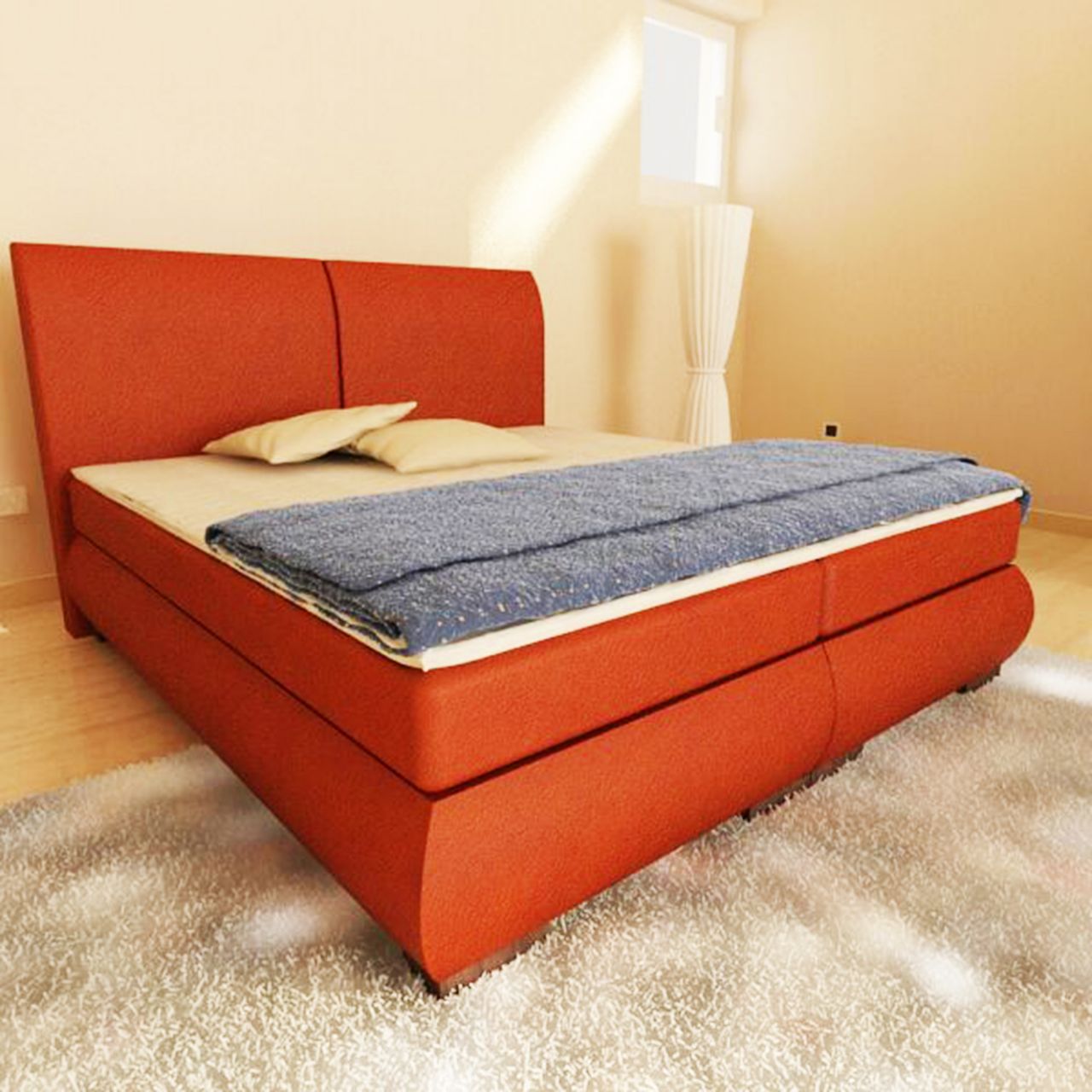 Boxspringbett Schlafzimmerbett MATERA 200x200 cm Boxspringbett Schlafzimmerbett MATERA 200x200 cm von Fun Moebel
