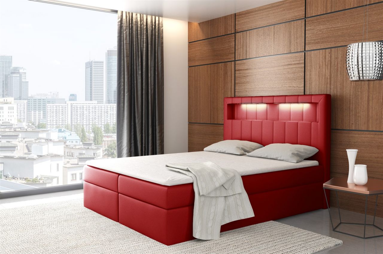 Boxspringbett Schlafzimmerbett STORM 200x200cm inkl.LED Boxspringbett Schlafzimmerbett STORM 200x200cm inkl.LED von Fun Moebel