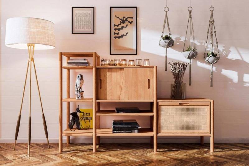 Bücherregal Regal SAGA Buche massiv 190x123x46 cm von Fun Möbel