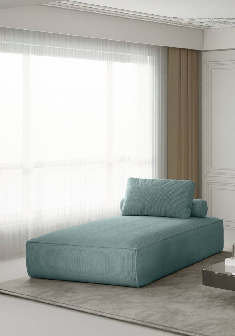 Chaiselongue Sezlong Liege CELES in Stoff Scala Sky von Fun Moebel