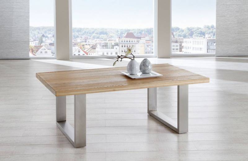 Couchtisch Tisch KENO Eiche vollmassiv geölt 110 x 70 cm von Fun Möbel