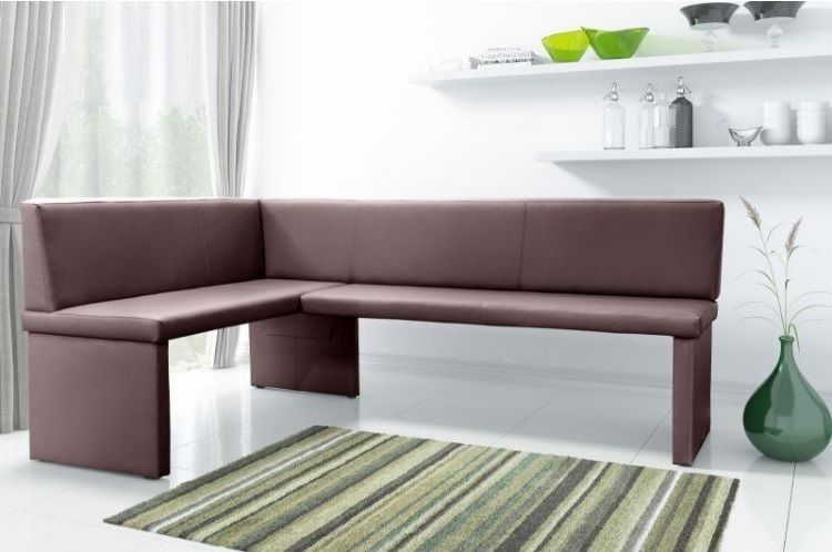 Eckbank Bank Küchenbank -Cora R- Kunstleder Braun 168 x 128 cm von Fun Moebel