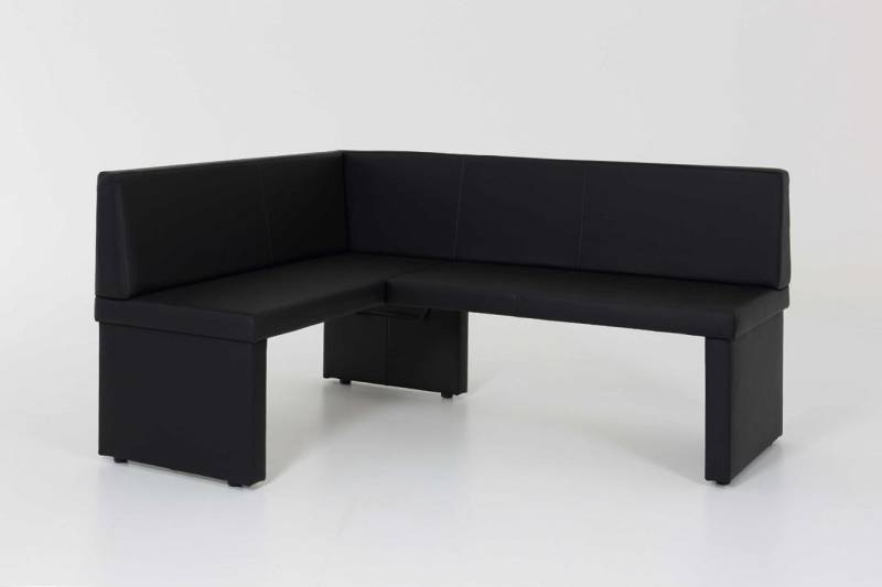 Eckbank Bank Küchenbank -Debi R- Kunstleder Schwarz 168 x 128 cm von Fun Moebel