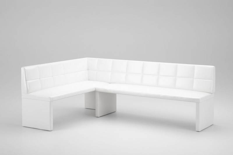 Eckbank Bank Küchenbank -Ruth R -Kunstleder Weiss 168 x 128 cm von Fun Moebel