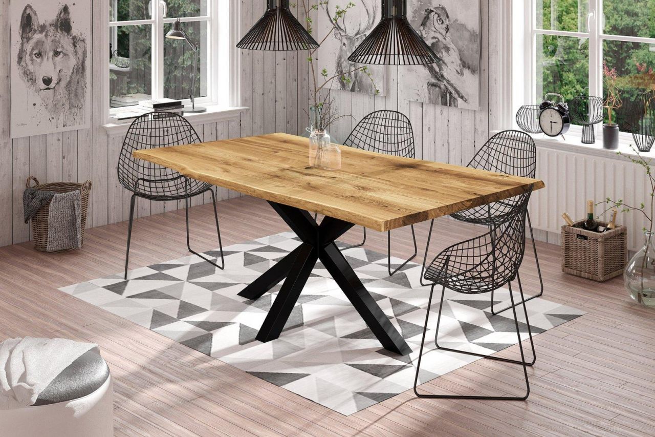 Esstisch Tisch FREYA Wildeiche geölt 160x90 cm von Fun Möbel
