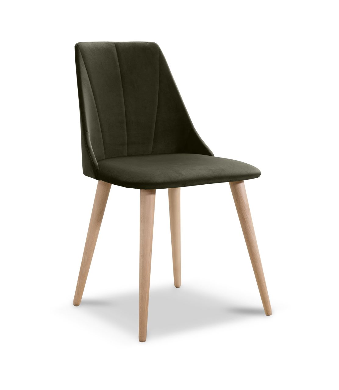 Esszimmerstühle Stuhle 2er Set CAROS Massivholz Buche Stoff Braun Esszimmerstühle Stuhle 2er Set CAROS Massivholz Buche Stoff Braun von Fun Möbel